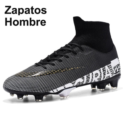 Men Soccer Shoes Teenager Breathable Football Boots Professional Playing Field TF/FG Cleats Adult Kids Sneakers Size 35-45